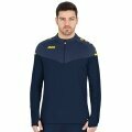 JAKO Sport Long Sleeve Shirt Ziptop Champ 2.0 (100% Polyester) Navy/Blue/Yellow Men