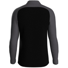 JAKO Long Sleeve Zip Top Iconic (comfortable fit) black/anthracite grey children