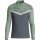 JAKO Long Sleeve Zip Top Iconic (comfortable fit) charcoal grey/mint green children