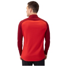 JAKO Long Sleeve Zip Top Iconic (comfortable fit) red/burgundy men's