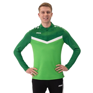 JAKO Long Sleeve Ziptop Iconic (comfortable fit) green/dark green men's