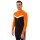 JAKO Long Sleeve Ziptop Iconic (comfortable fit) black/neon orange men's