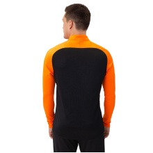 JAKO Long Sleeve Ziptop Iconic (comfortable fit) black/neon orange men's