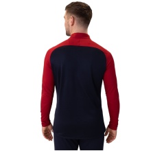 JAKO Long Sleeve Ziptop Iconic (comfortable fit) navy blue/red men's