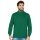 JAKO Long Sleeve Zip Top Organic - Soft Inner Side, Zip Fastener - Green Men