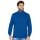 JAKO Long Sleeve Zip Top Organic - Soft Inner Side, Zip Fastener - Royal Blue Men