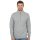 JAKO Long Sleeve Zip Top Organic - Soft Inner Side, Zip Fastener - Light Grey Men