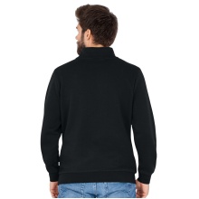 JAKO Long-sleeved Zip Top Organic - Soft Inner Side, Zip Fastener - Black Men