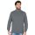 JAKO Long-sleeved Zip Top Organic - Soft Inner Side, Zip Fastener - Dark Grey Men