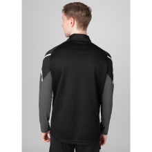 JAKO Long Sleeve Zip Top Performance (Polyester-Stretch-Fleece) black/anthracite grey Men