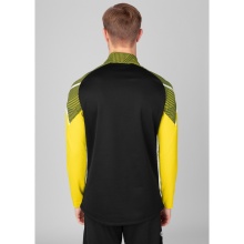 JAKO Long Sleeve Zip Top Performance (Polyester-Stretch-Fleece) black/yellow Men