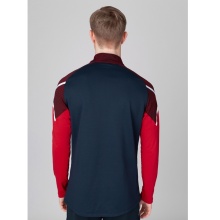 JAKO Long Sleeve Zip Top Performance (Polyester-Stretch-Fleece) Navy/Red Men