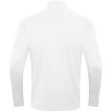 JAKO Long Sleeve Zip Top Power (recycled Polyester, highly elastic) white/black Men