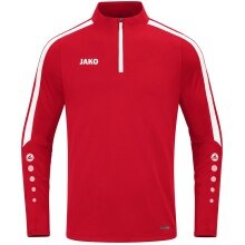 JAKO Long Sleeve Shirt Ziptop Power (recycled Polyester, highly elastic) red Kids