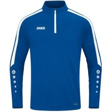 JAKO Long Sleeve Zip Top Power (recycled Polyester, highly elastic) royal blue Children