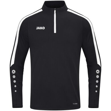 JAKO Long Sleeve Shirt Ziptop Power (recycled Polyester, highly elastic) black Men