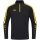 JAKO Long Sleeve Zip Top Power (recycled Polyester, highly elastic) black/yellow Men