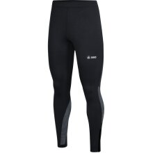 JAKO Running Tights Tight Run 2.0 (tight-fitting, zippered back pocket) long black Kids