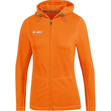 JAKO Running Jacket (Full-Zip Hooded Jacket) Run 2.0 neon orange Women