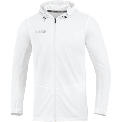 JAKO Running Jacket (Full-Zip Hooded Jacket) Run 2.0 white Kids