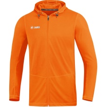 JAKO Running Jacket (Full-Zip Hooded Jacket) Run 2.0 neon orange Kids