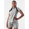 JAKO Polo Base (100% Cotton) light grey Women