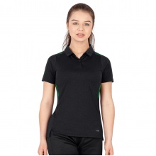 JAKO Sport-Polo Challenge (Polyester-Stretch-Jersey) black mottled/green Women