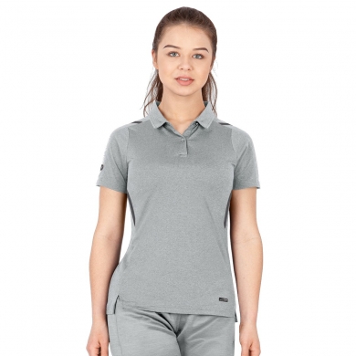 JAKO Sport-Polo Challenge (Polyester-Stretch-Jersey) light grey/marled Women