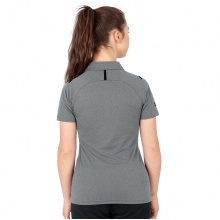 JAKO Sport Polo Challenge (Polyester Stretch Jersey) stone grey/melange Women