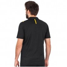 JAKO Sport Polo Challenge (Polyester Stretch Jersey) black mottled/yellow Men