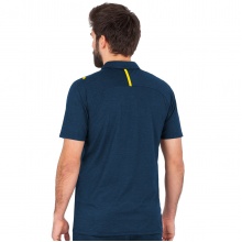 JAKO Sport-Polo Challenge (Polyester-Stretch-Jersey) navy mottled/yellow Men