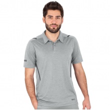 JAKO Sport Polo Challenge (Polyester Stretch Jersey) light grey/marled Men