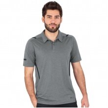 JAKO Sport Polo Challenge (Polyester Stretch Jersey) stone grey/marled Men