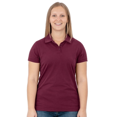 JAKO Leisure Polo Doubletex (Polyester/Cotton) Burgundy Women