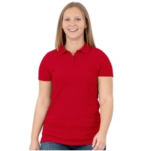 JAKO Sport Polo Organic Stretch (Organic Cotton) Red Women