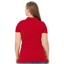 JAKO Sport Polo Organic Stretch (Organic Cotton) Red Women