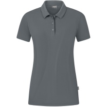 JAKO Sport Polo Organic Stretch (Organic Cotton) Dark Grey Women