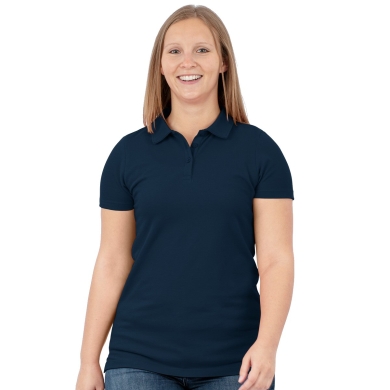 JAKO Sport Polo Organic Stretch (Organic Cotton) Navy Blue Women