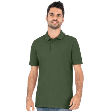 JAKO Sport Polo Organic Stretch (Organic Cotton) Olive Green Men