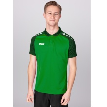 JAKO Sport Polo Performance (Polyester Micro Mesh, breathable, quick-drying) green/black Men