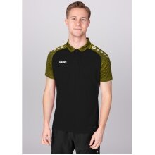 JAKO Sport Polo Performance (Polyester Micro Mesh, breathable, quick-drying) black/yellow Men