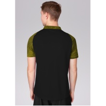 JAKO Sport Polo Performance (Polyester Micro Mesh, breathable, quick-drying) black/yellow Men