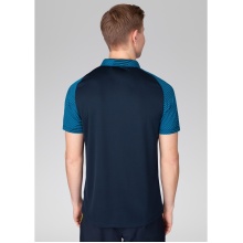 JAKO Sport Polo Performance (Polyester Micro Mesh, breathable, quick-drying) navy blue/light blue Men