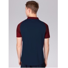 JAKO Sport Polo Performance (Polyester Micro Mesh, breathable, quick-drying) navy blue/red Men