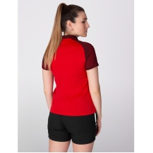 JAKO Sport Polo Performance (Polyester Micro Mesh, breathable, quick-drying) red/black Women