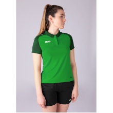 JAKO Sport Polo Performance (Polyester Micro Mesh, breathable, quick-drying) green/black Women