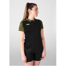 JAKO Sport Polo Performance (Polyester Micro Mesh, breathable, quick-drying) black/yellow Women