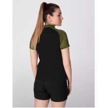 JAKO Sport Polo Performance (Polyester Micro Mesh, breathable, quick-drying) black/yellow Women