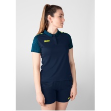 JAKO Sport Polo Performance (Polyester Micro Mesh, breathable, quick-drying) navy blue/light blue Women