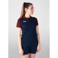 JAKO Sport Polo Performance (Polyester Micro Mesh, breathable, quick-drying) navy/red Women